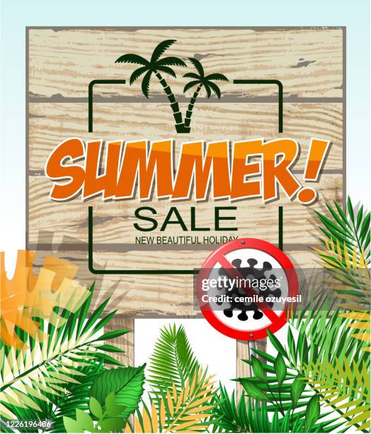 no pandemic holiday - summer camp pattern stock illustrations