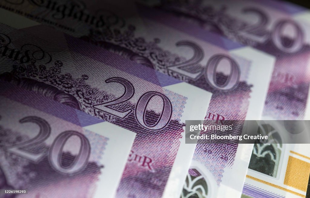 British Twenty Pound Banknotes