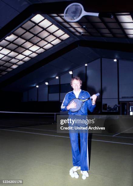 Sepp Maier, ehemaliger deutscher Fußballtorwart, in der Tennishalle, Deutschland 1986