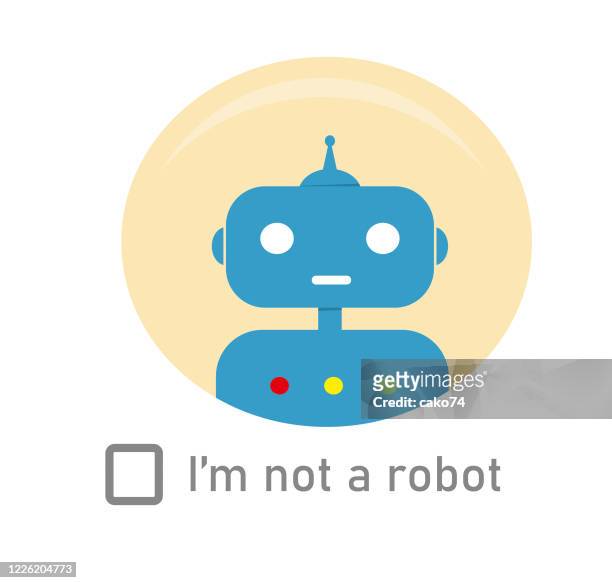 robot character for web - fake email stock illustrations