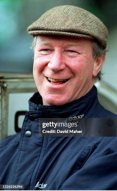 Dublin , Ireland - 23 March 1994; Republic of Ireland manager Jack Charlton during an International Friendly match between Republic of Ireland and...