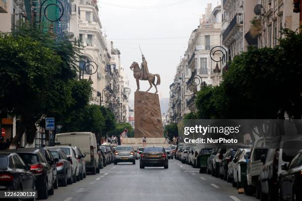 An almost empty street in Algiers, Algeria on July 10, 2020. Algeria has implemented new measures to limit the COVID-19 epidemic which would take...