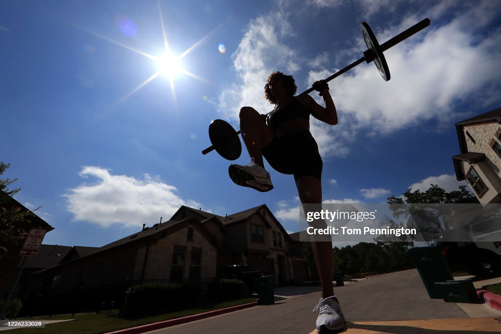 U.S. Olympic Sprinter Natasha Hastings Trains During COVID-19 Pandemic