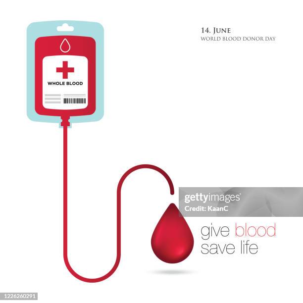 献血日。献血ビニール袋フラットスタイル。献�血の概念を寄付する。医学的背景。ベクターの図。 - aids test点のイラスト素材／クリップアート素材／マンガ素材／アイコン素材