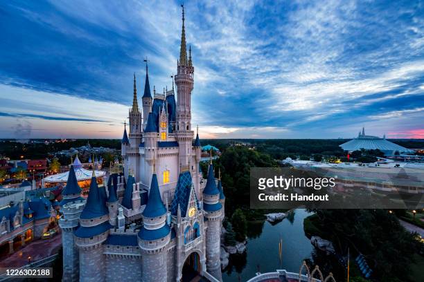 In this handout photo provided by Walt Disney World Resort, Magic Kingdom Park is seen on October 8, 2014. Magic Kingdom Park and Disney's Animal...