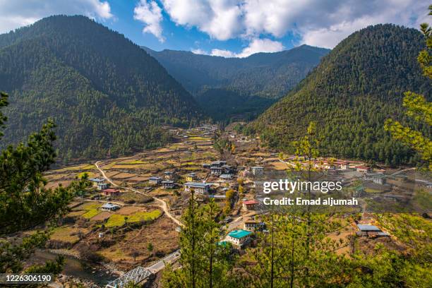 haa valley, bhutan - disparo bildbanksfoton och bilder