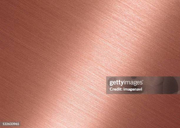 copper - hairline polished metal bildbanksfoton och bilder