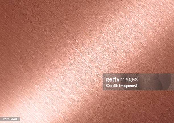 copper - hairline polished metal photos et images de collection