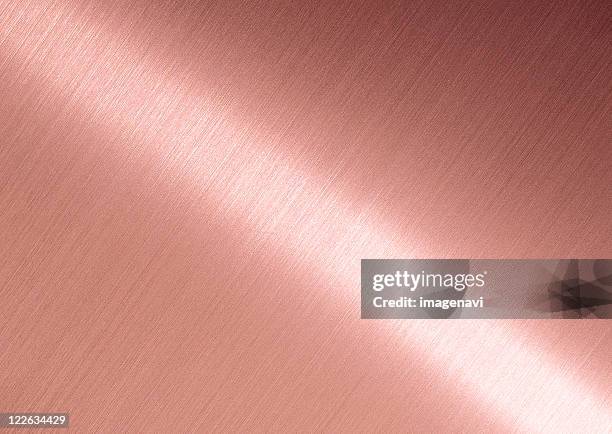 copper - hairline polished metal bildbanksfoton och bilder