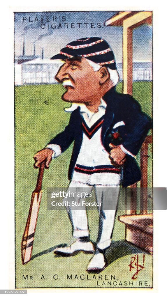 Archie MacLaren Lancashire and England Cricket Cigarette Card 1926