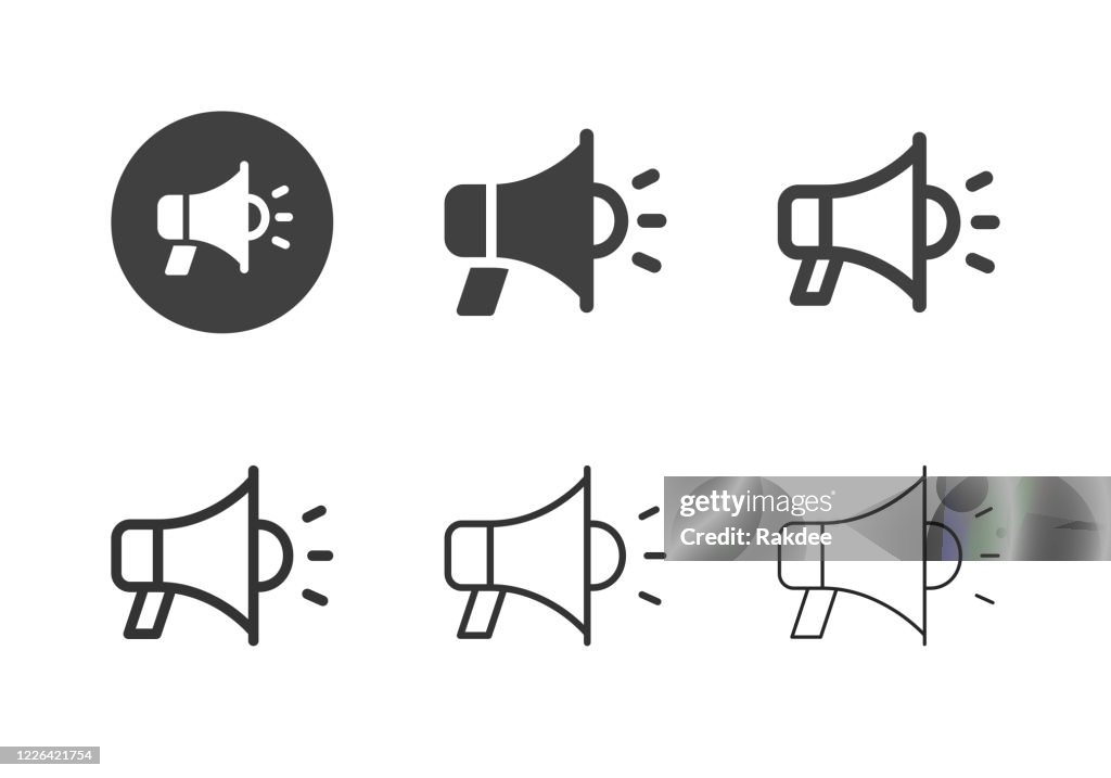 Megaphone Icons - Multi Series