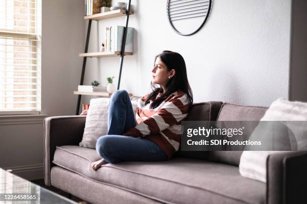 lonely woman at home - exclusion stock pictures, royalty-free photos & images