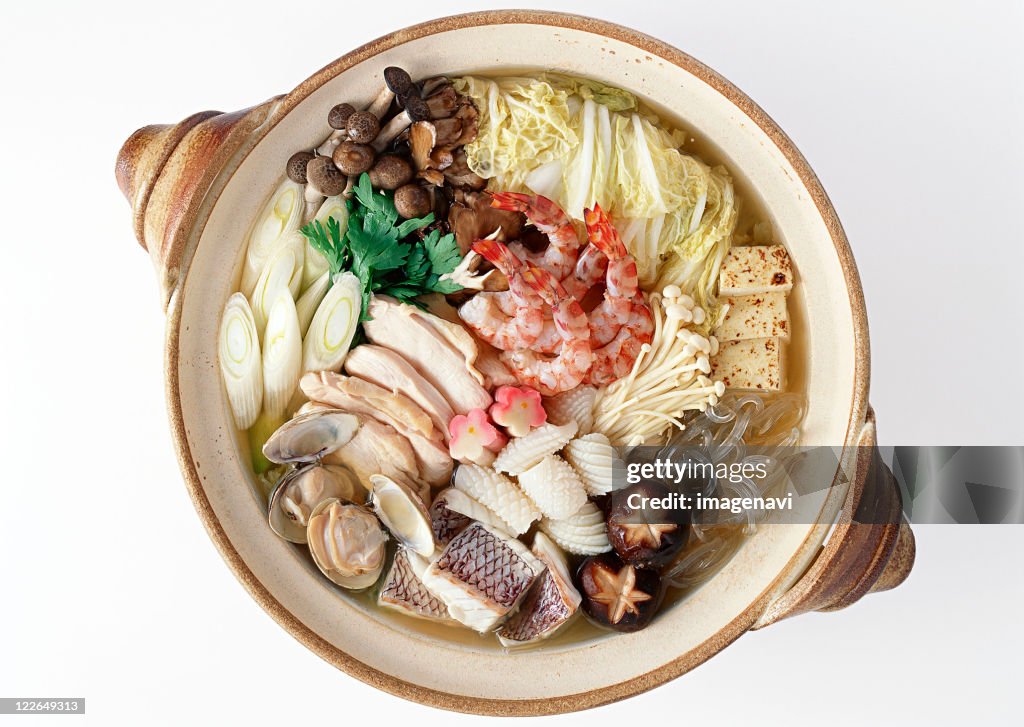 Japanese-style Stew Cooked at the Table