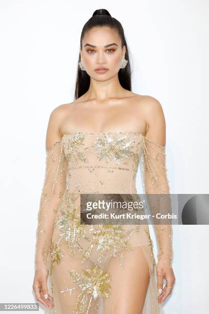 May 23: Shanina Shaik attends the amfAR Cannes Gala 2019 at Hotel du Cap-Eden-Roc on May 23, 2019 in Cap d'Antibes, France.
