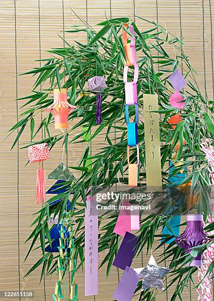 star festival decoration - festival tanabata imagens e fotografias de stock