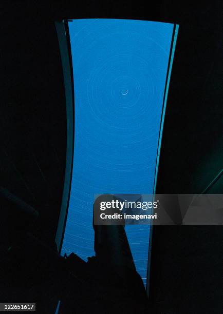 circumpolar star and telescope - observatory stock pictures, royalty-free photos & images