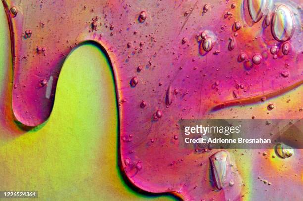 spilling pink gel - slimed stock pictures, royalty-free photos & images