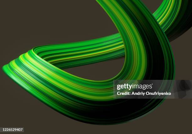abstract twisted shape - elastiekje stockfoto's en -beelden