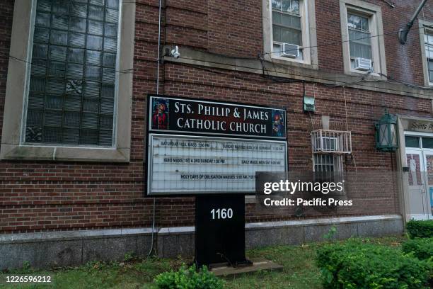 View of Sts. Philip & James school in the Bronx slated to close as Archdiocese of New York and Brooklyn Diocese to shutter Catholic schools. Schools...