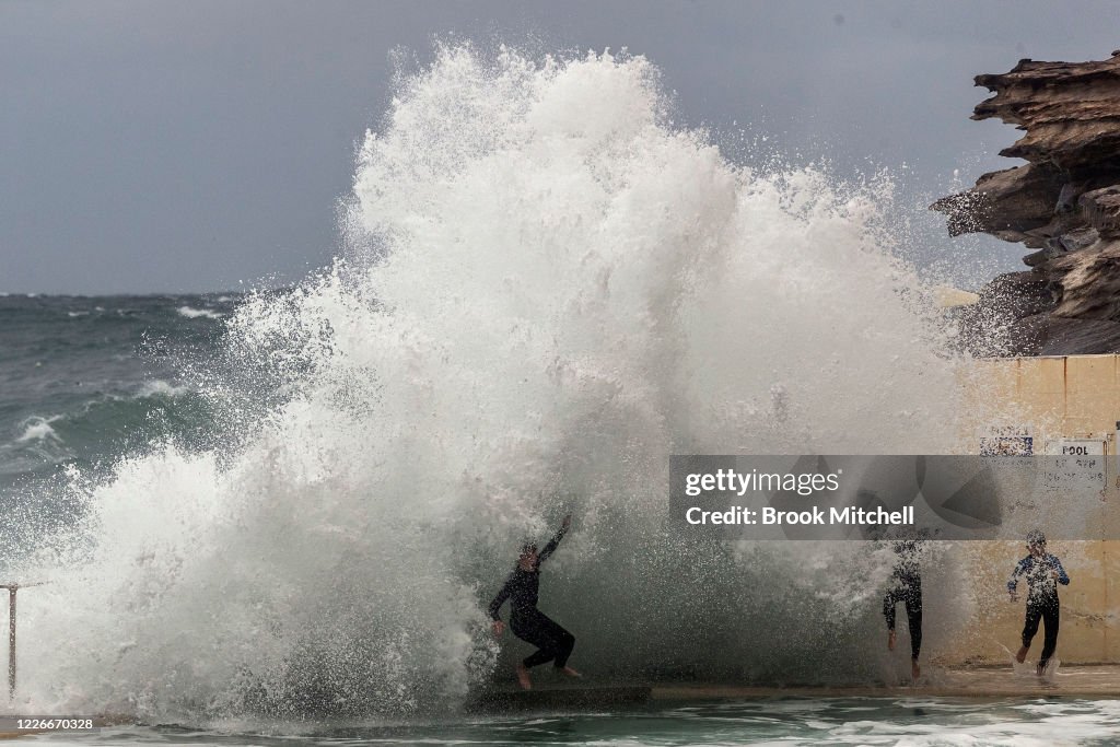 Wild Surf Conditions At Sydney Beaches