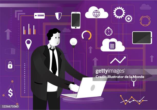 working man stock illustration - creative team table stock illustrations