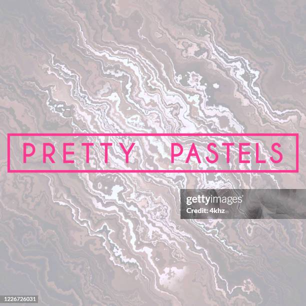 pastel color liquid waves flowing smoke motion marble texture abstract background - agate stock illustrations
