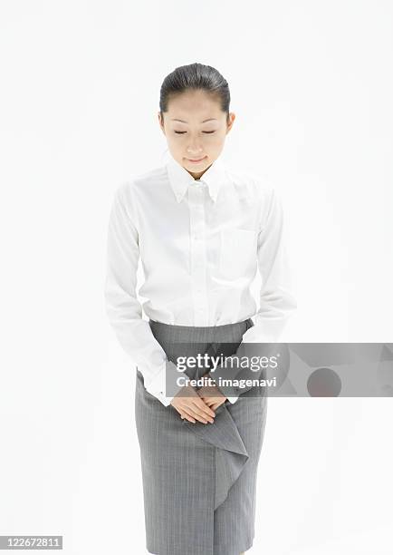 businesswoman - blouse bow stock pictures, royalty-free photos & images
