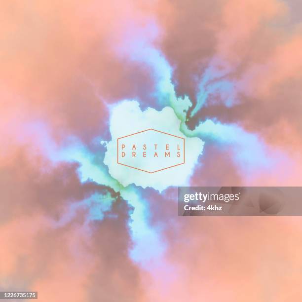 pastel color liquid waves flowing smoke motion marble texture abstract background - agate stock illustrations