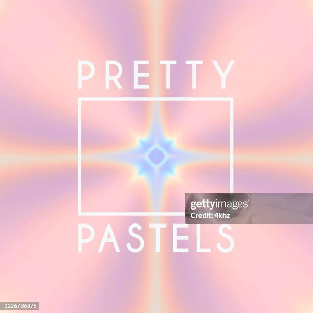 pastel color bright pink glowing star shape liquid motion abstract background - candy floss stock illustrations