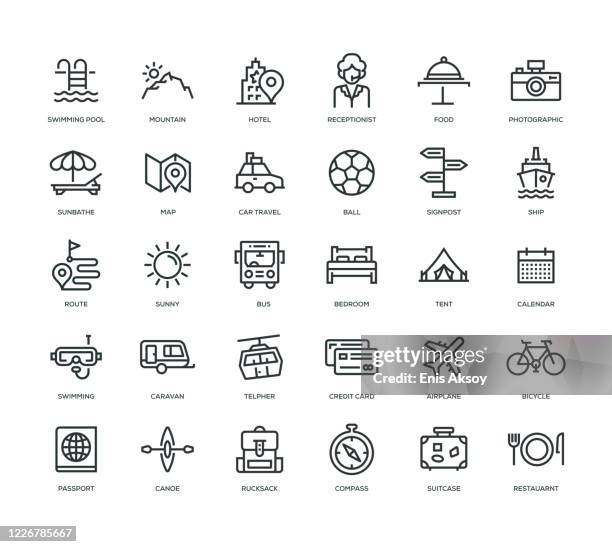 reisen sie icon-set - charging sports stock-grafiken, -clipart, -cartoons und -symbole