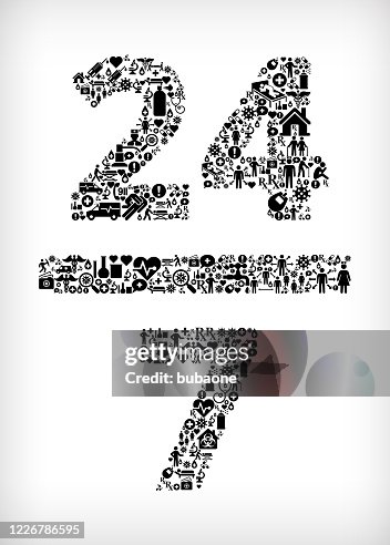 24/7 服務流感冠狀病毒圖示模式 24/7 服務流感冠狀病毒圖示模式