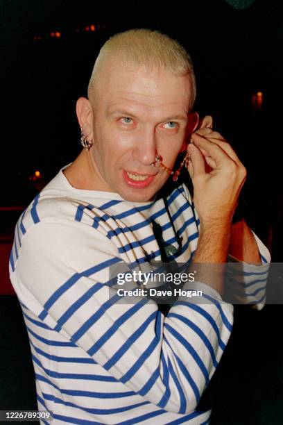 Jean Paul Gaultier during the Brit Awards after party on February 14th 1994