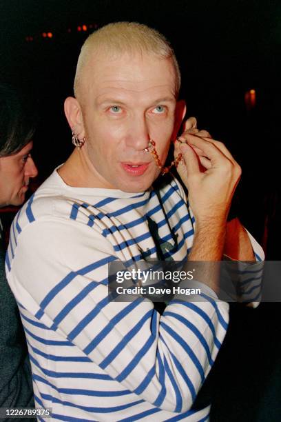 Jean Paul Gaultier during the Brit Awards after party on February 14th 1994