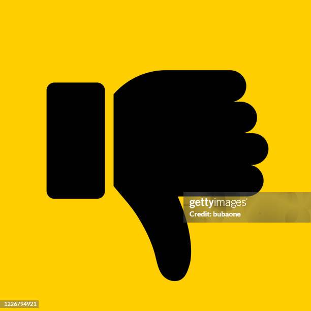 thumbs down icon - thumbs down stock illustrations