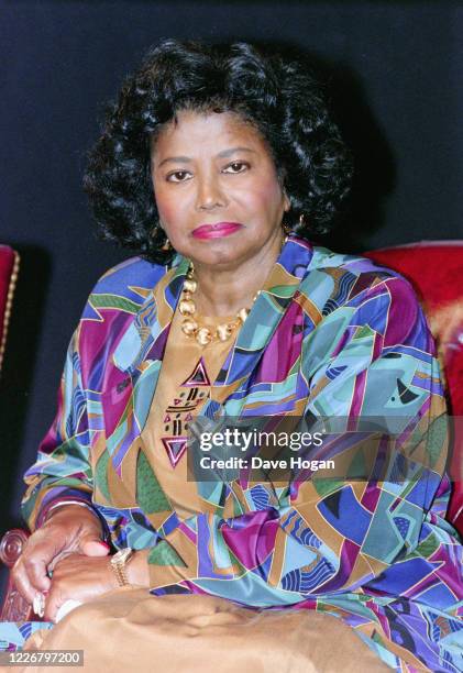 Katherine Jackson during a promotional appearance to announce the upcoming Jackson family reunion special "Jackson Family Honors" on August 30th 1993.