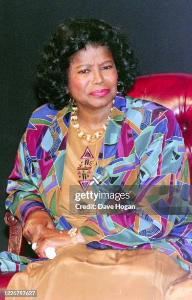 Katherine Jackson during a promotional appearance to announce the upcoming Jackson family reunion special "Jackson Family Honors" on August 30th 1993.