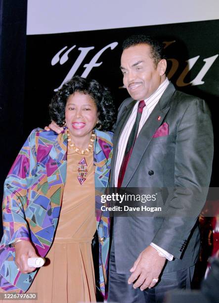 Katherine Jackson and Joseph Jackson during a promotional appearance to announce the upcoming Jackson family reunion special "Jackson Family Honors"...