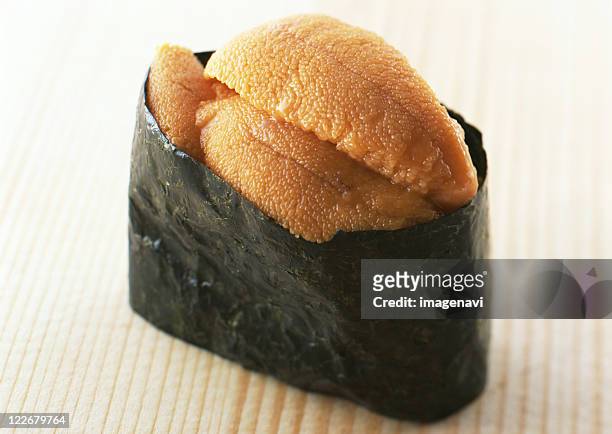sea urchin sushi - sea urchin stock pictures, royalty-free photos & images