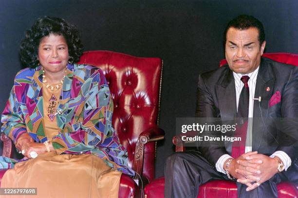 Katherine Jackson and Joseph Jackson during a promotional appearance to announce the upcoming Jackson family reunion special "Jackson Family Honors"...