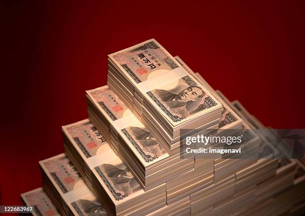 japanese yen - ten thousand yen note stock pictures, royalty-free photos & images