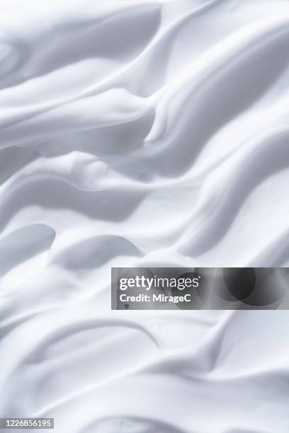 smooth white foam - whipped cream stock pictures, royalty-free photos & images