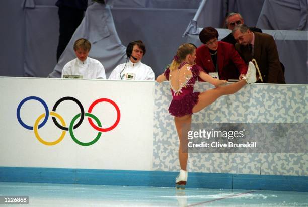 S FIGURE SKATING FREE PROGRAM AT THE 1994 LILLEHAMMER WINTER OLYMPICS. Mandatory Credit: Clive Brunskill/ALLSPORT