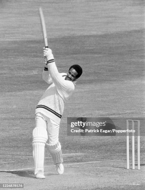 Garfield Sobers of West Indies batting during his innings of 150 not out in the 3rd Test match between England and West Indies at Lord's Cricket...