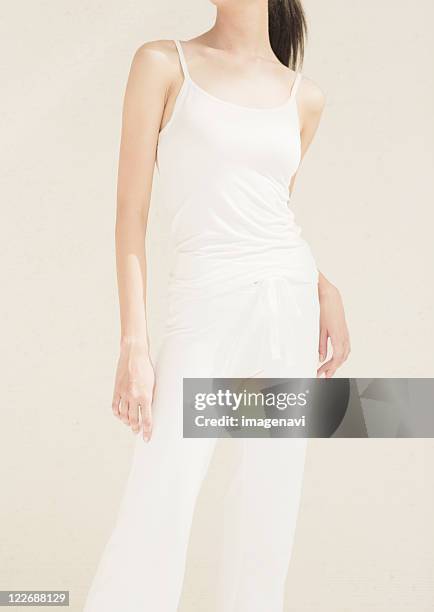 woman - camisole stockfoto's en -beelden