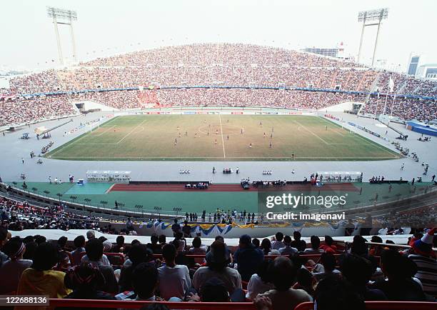 football stadium (soccer) - full stadium stock pictures, royalty-free photos & images