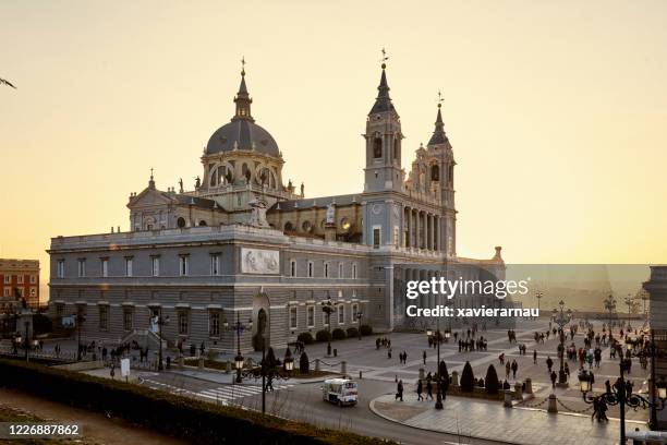 the cathedral of madrid - royal cathedral stock pictures, royalty-free photos & images