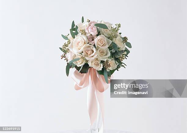 bouquet of rose - wedding bouquet stock pictures, royalty-free photos & images