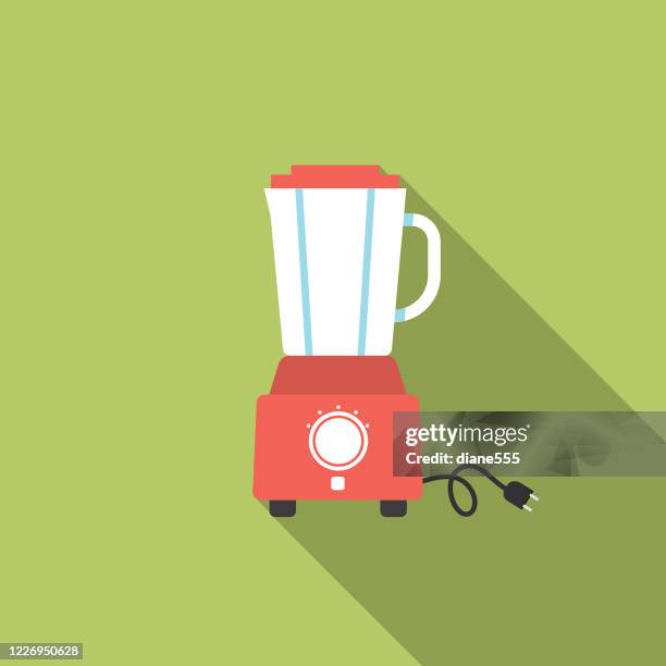 blender flat design kitchen icon - blender stock illustrations