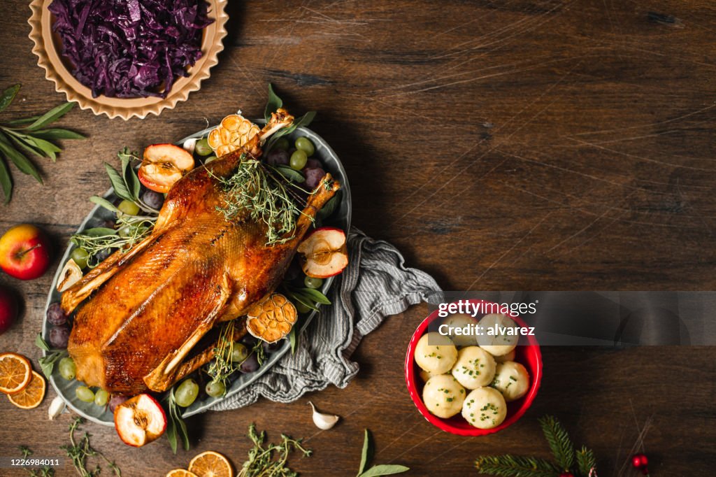 Traditional Christmas meal