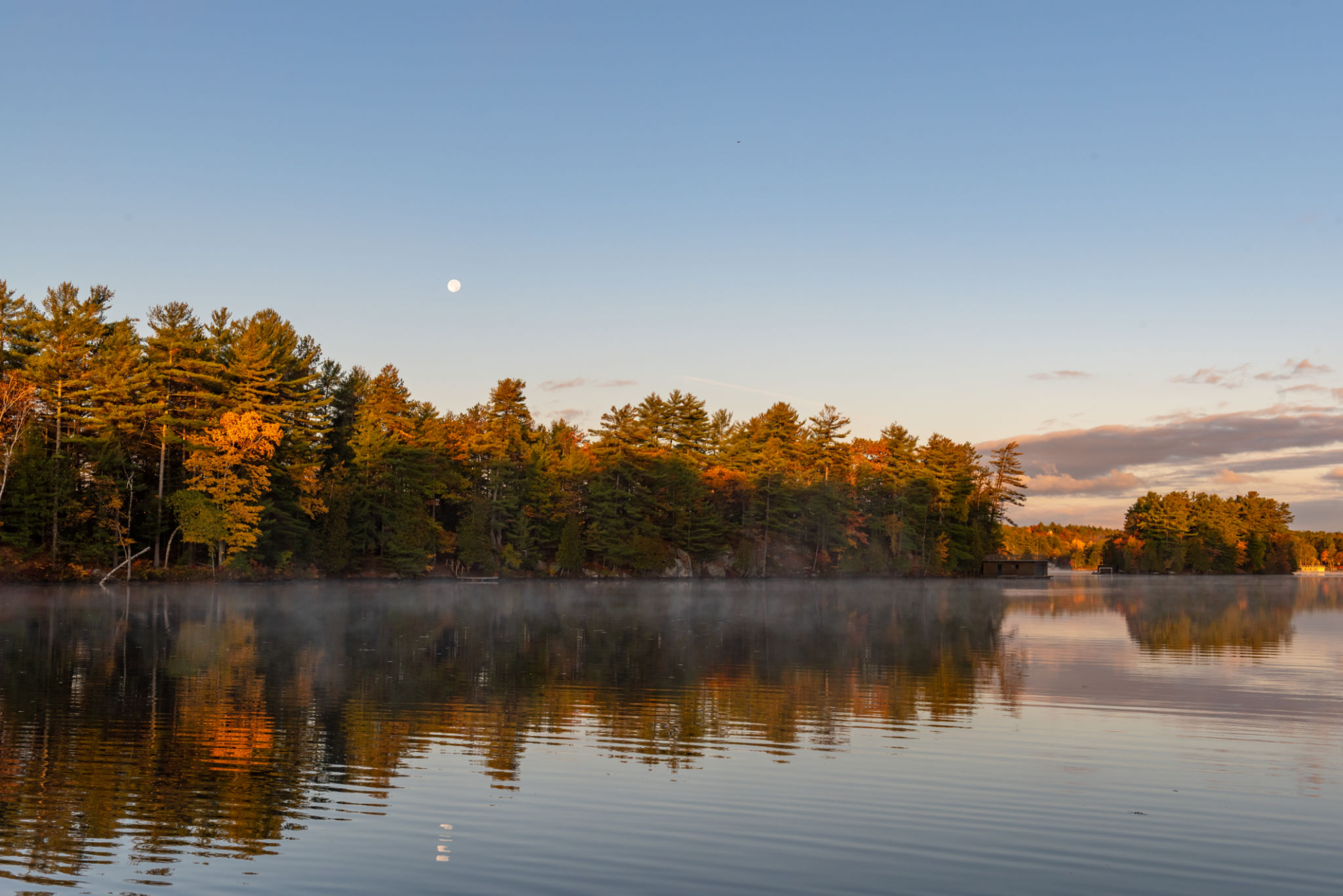 Taylor Island of Lake Muskoka in Autumn, Gravenhurst, Ontario, Canada Taylor Island of Lake Muskoka in Autumn, Gravenhurst, Ontario, Canada